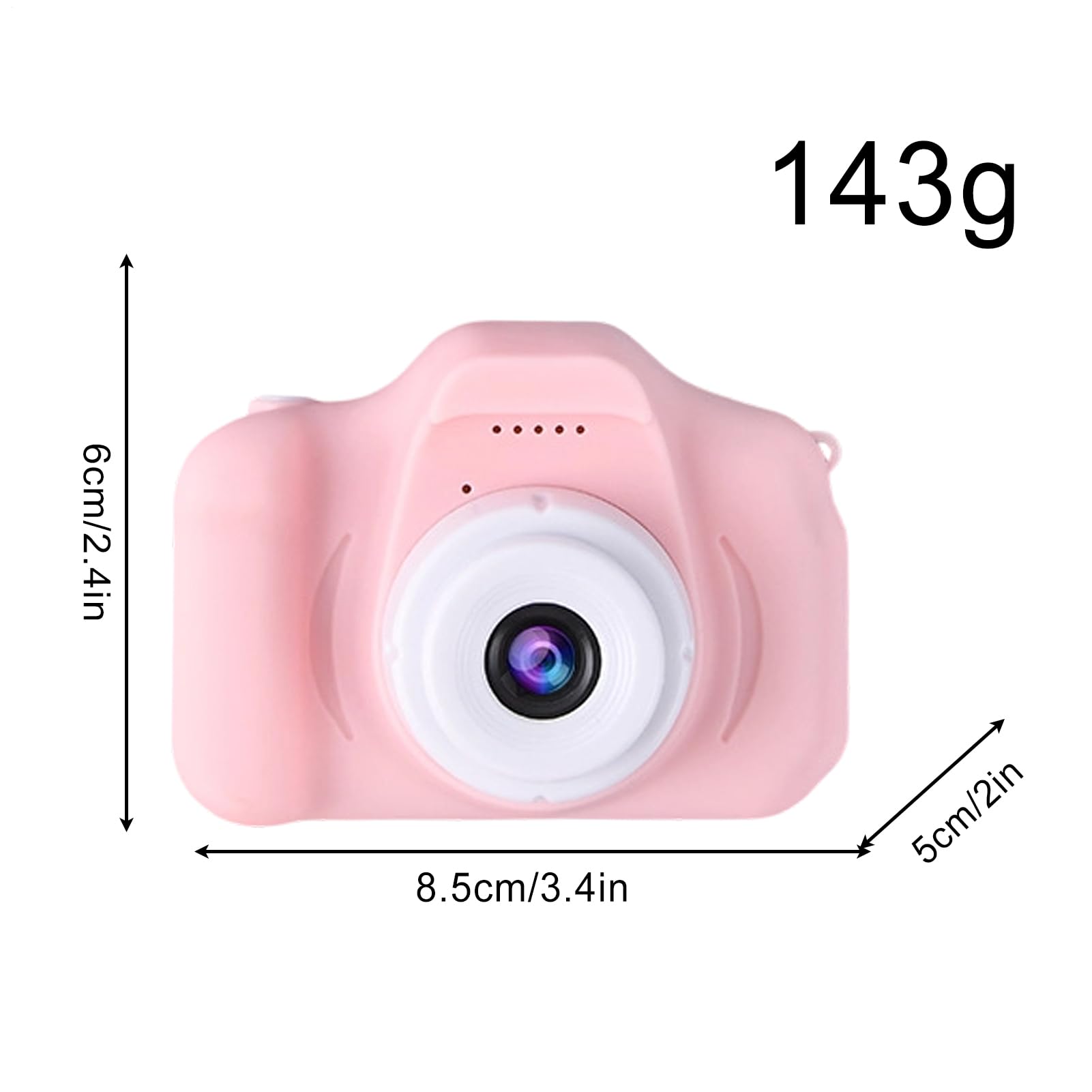 Digital Camera for Kids - Funny HD Portable Toys,Children Travel Camera Toy,for Birthday Christmas Vlogging Learning Play Daily Travel Party Gathering Adventure — view 2