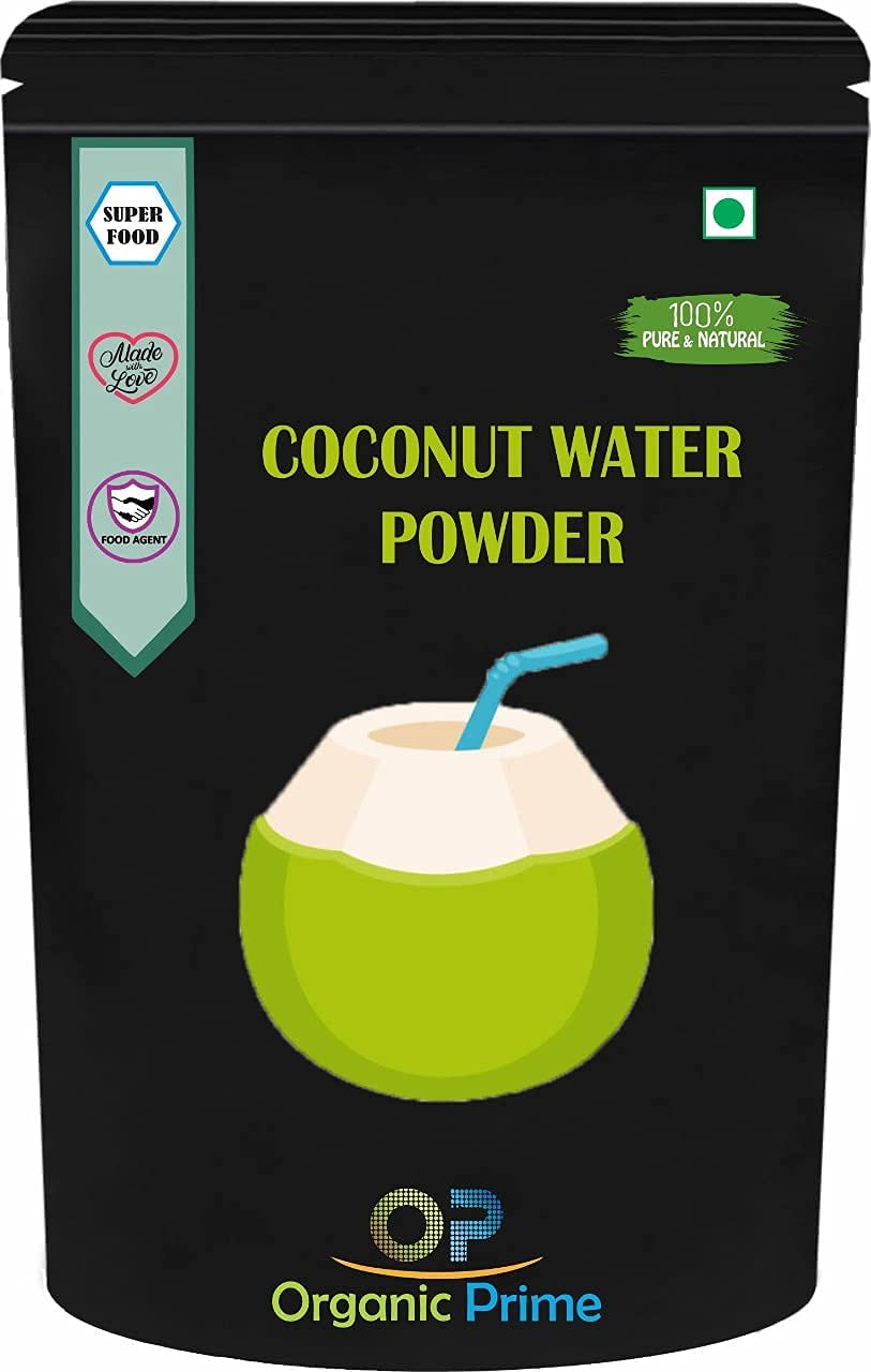 QRA Organic Prime Poudre d'eau de noix de coco bio | Secs, sans sucres ajoutés et conservateurs – 500 g