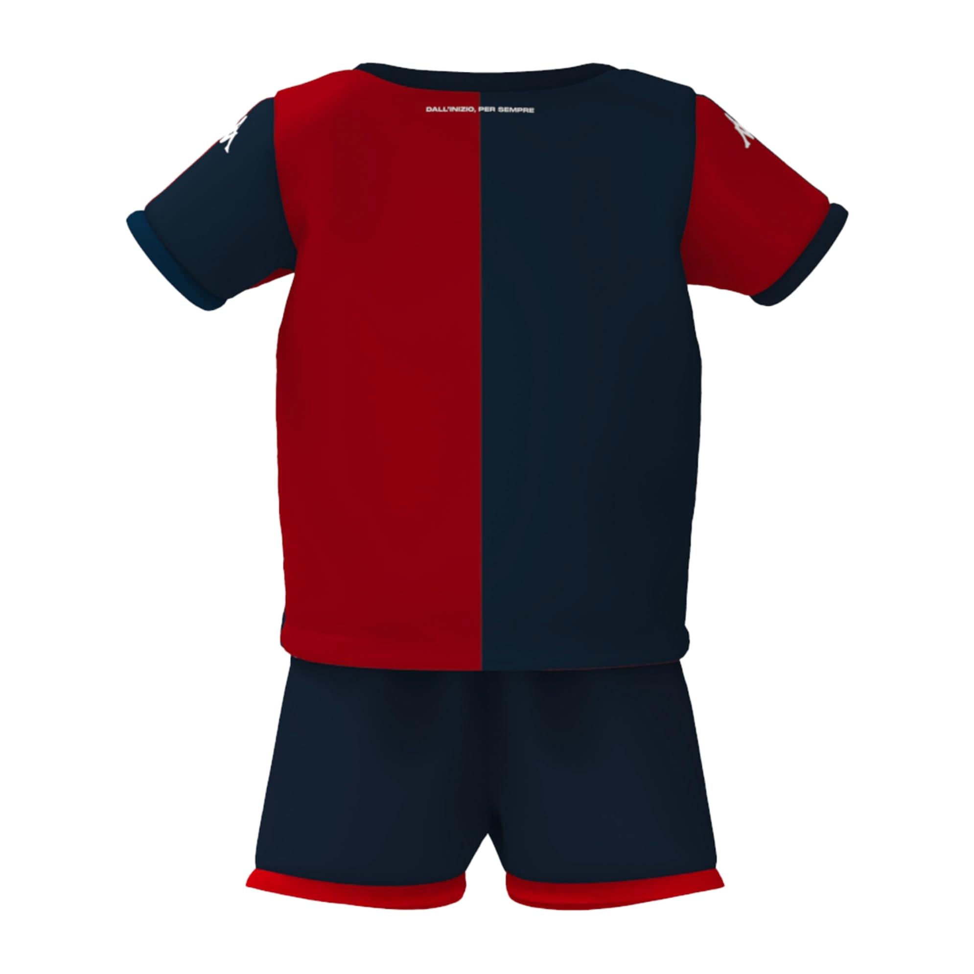 Kappa Completo Kit Neonato Maglia Gara Home Ufficiale Genoa FC 2024/25 Personalizzabile Messias Jr Pinamonti Gollini Vitinha