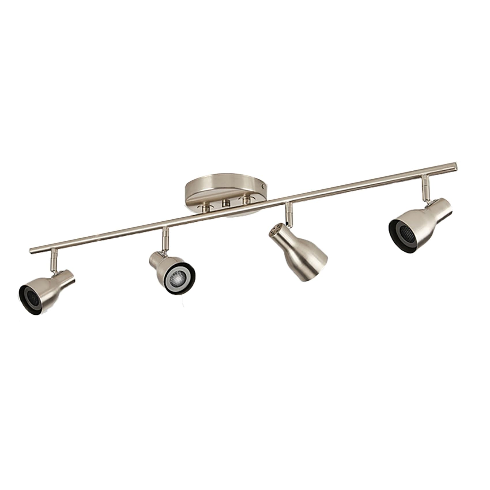 Faretti Da Soffitto A 4 Vie, Apparecchi Di Illuminazione Moderni For Cucina, Parete Industriali, Regolabili A 3 Colori For Camera Letto, Soggiorno E Corridoio(4LIGHT-B,Warm)