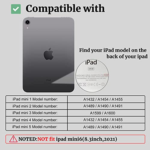 JOGUIIA Kids Case for iPad Mini 5/4/3/2/1,Premium Silicone Case for Apple iPad 7.9inch Mini 5th/4th/3rd/2nd/1st Generation Built-in Stand Handle(Multicolor) - Image 2