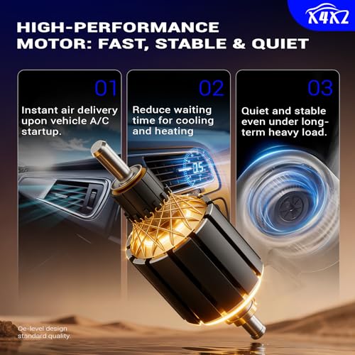 Image of 700323 AC Heater Blower Motor Compatible with 2014-2019 Nissan Rogue, 2017-2019 Nissan Rogue Sport HVAC Fan Assembly Replace 27226-4BU0A 272264BU0A NI3126126