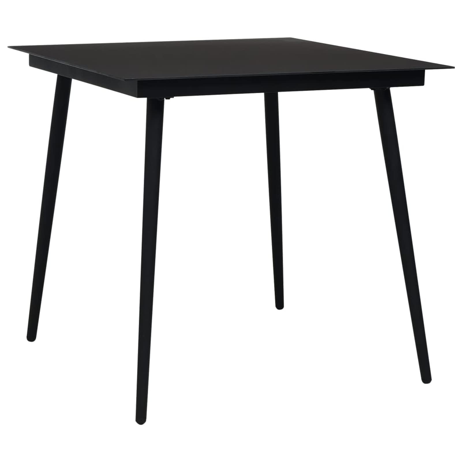 Set de Comedor de jardín 3 pzas Conjunto Mesa y sillas Jardin Muebles de Jardin Set Comedor de jardín Cuerda de algodón y Acero Negro