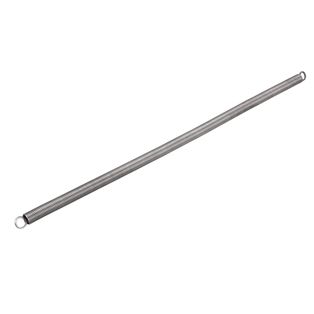 Uxcell Sourcingmap Extension Spring - 1Mm Wire Dia, 9Mm Od, 300Mm Free Length Spring Steel Small Dual Hook Tension Spring