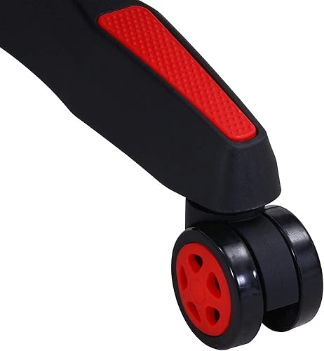 Miniatura 17 de Fuji Boeki 19429 Gaming Chair, Personal Chair, Width 27.0 x Depth 25.8 x Height 46.5 - 49.2 inches (68.5 x 65.5 x 118 - 125.5 cm), Red, Mesh with