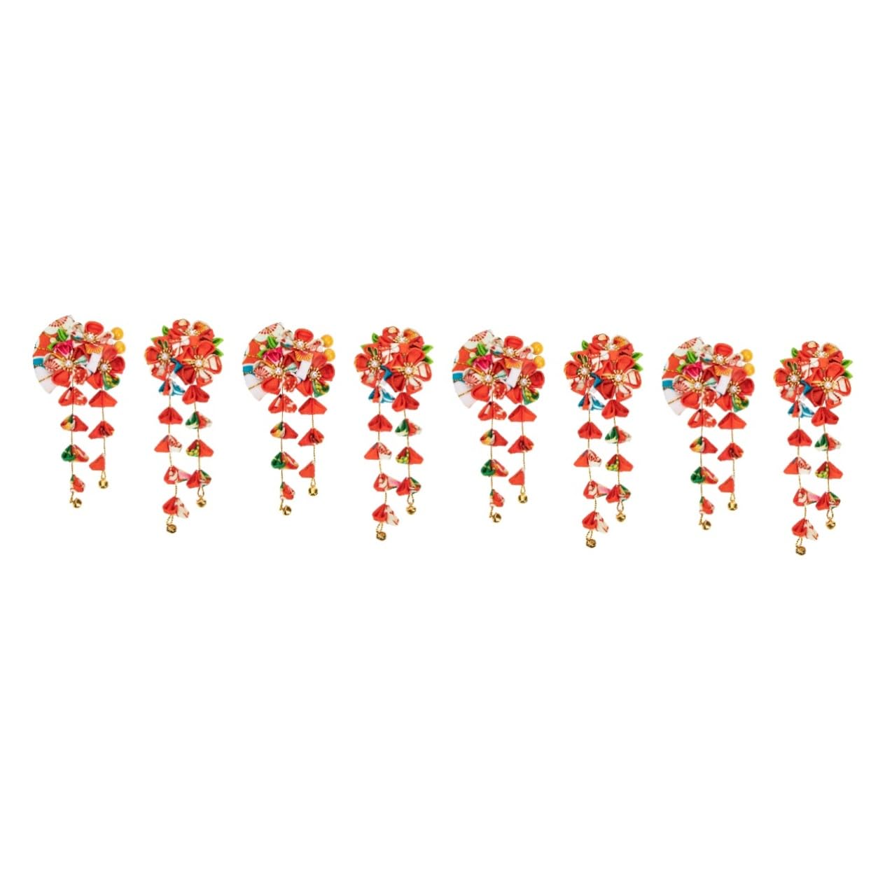 Healeved 8stücke Japanische Haarschmuck Mit Blüten-fächer-haarspangen Elegantes Accessoire Für Frauen Für Hochzeiten Fotoshootings Und Besondere Anlässe