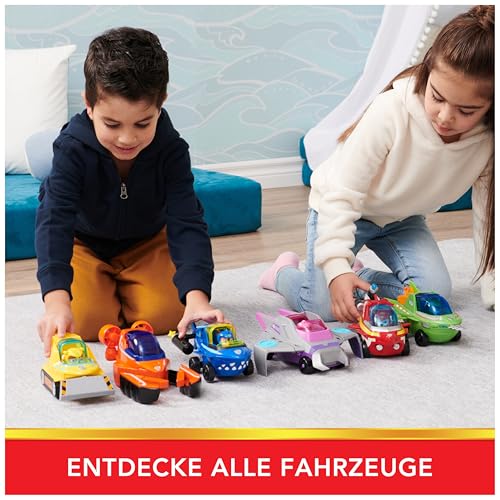 8. Bild von PAW PATROL PAW Patrol, Aqua Pups - Basis Fahrzeug Spielzeugauto im Delfin-Design mit Marshall Welpenfigur, Spielzeug geeignet für Kinder ab 3 Jahren