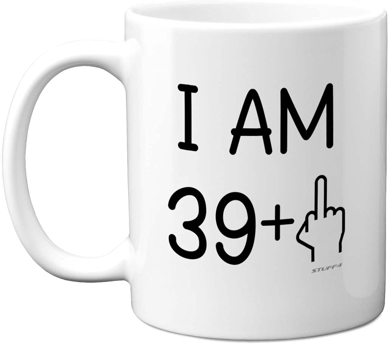 40th Birthday Gifts for Women Men Rude Novelty Mug Middle Finger, Gag Joke Gifts