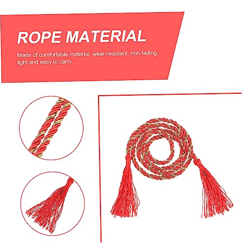 Garneck Traditional Japanese Yukata Waist Belt with Tassel Durable Non Fading Kimono Accessory for Women Waistband for Kimonos Skirts Sweaters Lightweight Vintage Embroidered Waist Sash4