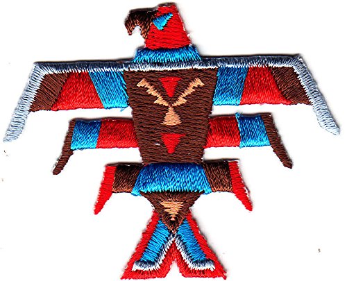 THUNDERBIRD, SOUTHWEST-WESTERN-NATIVE AMERICAN- Iron On Embroidered Patch