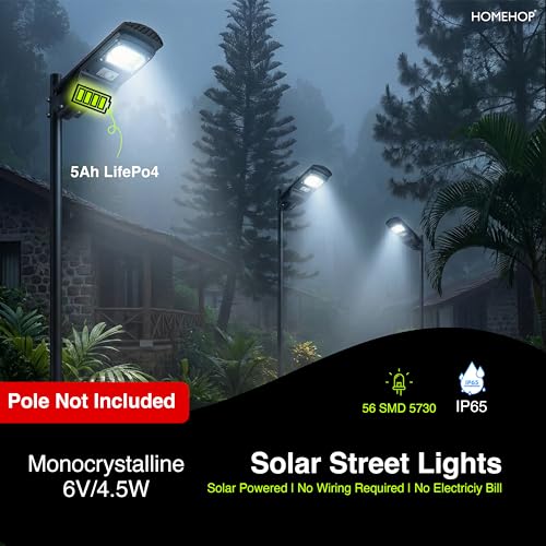 Homehop 50W Solar Outdoor Garden Street Light - Image 5
