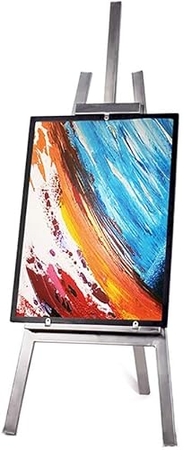 Caballete de pintura para artistas caballete tablero de dibujo caballetes de piso extraíble marco de fotos de hierro forjado dorado soporte