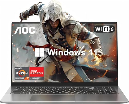 2026 Gaming Laptop with AMD Ryzen 7 Processor(8C/16T), 16“ FHD Display Laptop Computer with Backlit Keyboard, 16GB RAM 512GB NVMe SSD, WiFi-6, HDMI, USB3.2, Type-C, 53Wh Battery