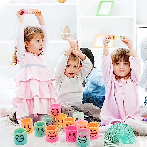 YESLUSY Regenbogenspiralen, Sprungfedern Spiralen Spielzeug, Party Mitgebsel, Lernspielzeug, Mitgebsel Kindergeburtstag Gastgeschenke, Kleine Geschenke für Kinder (30 Stück)