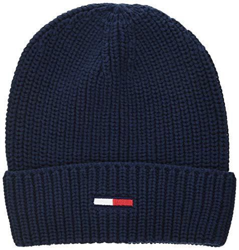 Preisvergleich Produktbild Tommy Hilfiger Herren TJM Basic Flag Rib Beanie Hut, Zwielichtmarine, OS