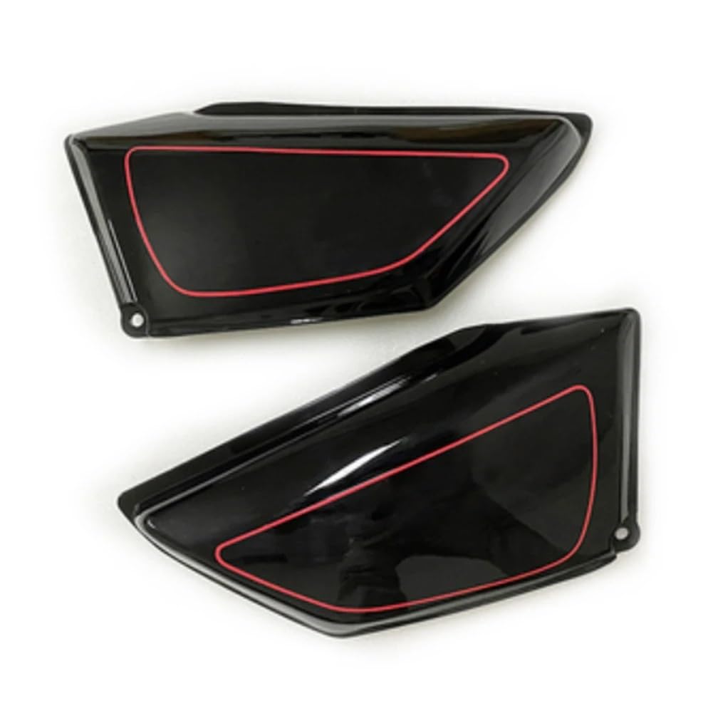 Pasuje Do CM125 125cc Prawego I Lewego Motocykla, Części Ciała Bocznych Osłon Akumulatora osłony akumulatora Motocyklowe osłony akumulatora(Black and Red)