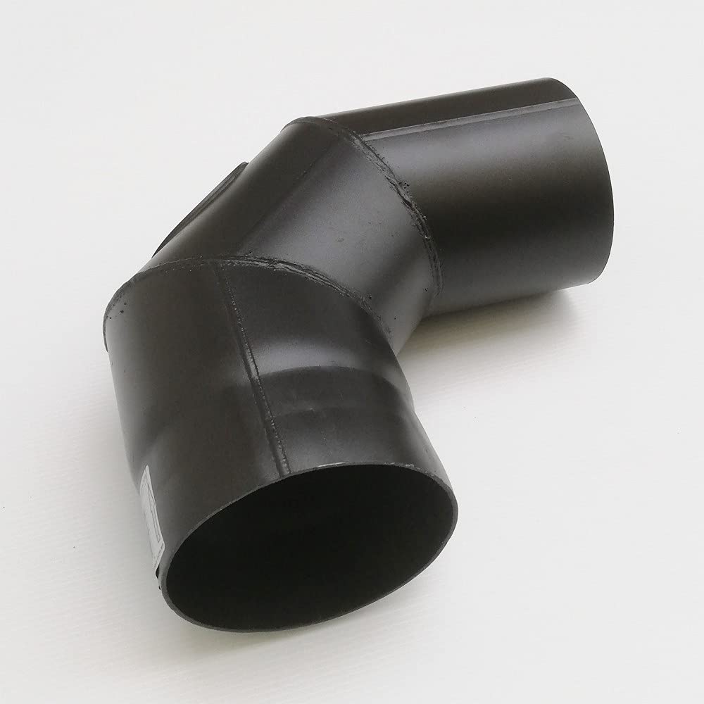 Aflex raccordo per stufa a legna - camino curva a 90° MF con ispezione (150mm)