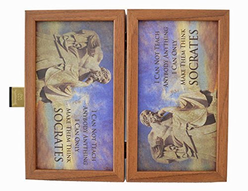 Manopoulos Socrates Traveler Backgammon Mini set – Fait main en Grèce