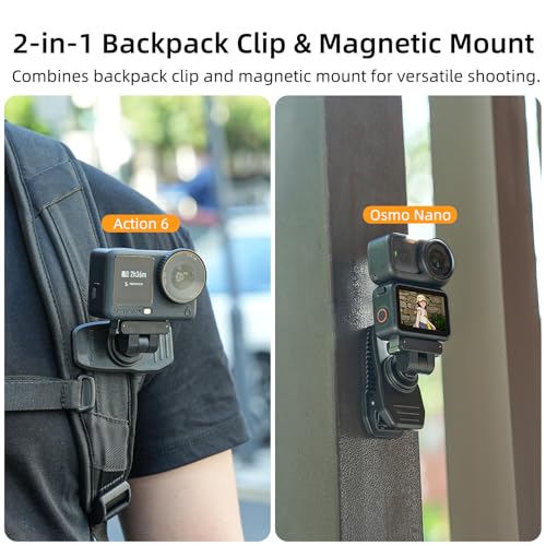 Support magnétique pour DJI Osmo Action 6, rotation 360° de précision - 2