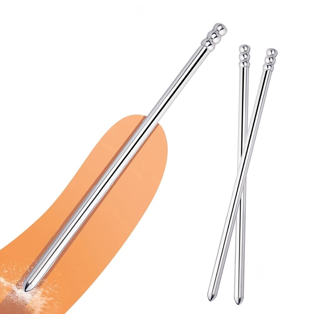 Kuaecr Edelstahl Hohl Harnröhren Dilatatoren Plug Metall Katheter Sounds Dilator Stimulation Prostata Prinzenzepter Penis Stick Stab Masturbation SM Erotik Sexspielzeug für Männer Schwuler (8+10+12mm)