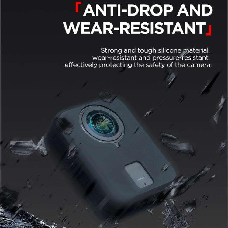 Image of Yantralay Combo Kit Compatible with D JI Os mo Action 360 Camera with Screen Guard, Lens Guard, Silicone Case & PU Protective Cover for Complete Camera Protection