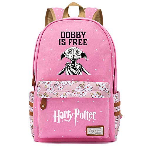 NYLY Elegante Harry Potter Escuela Mochila Repelente al Agua Floral Casual Daypack Bolsa