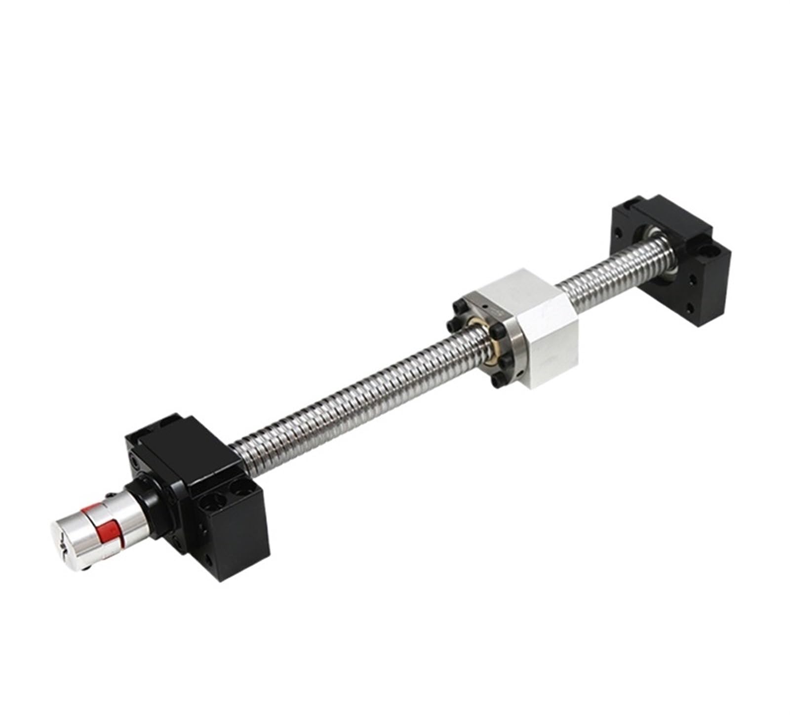 Metal Ball Screw nut Ball Screw Set SFU1610 Rolled Ball Screw+ BKBF Supporter+ Ball Nut + Ball Nut Housing + Supporter for CNC Router(600mm)