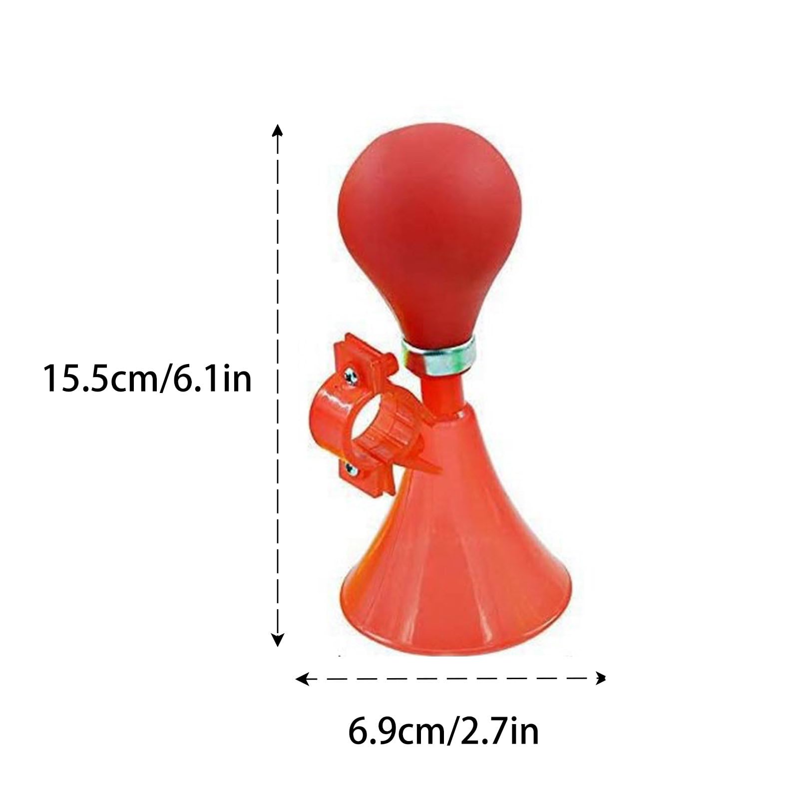 Campanello per clacson per bicicletta, campanello d'avvertimento per corno da bicicletta per bambini in gomma metallica per bambini, accessorio per