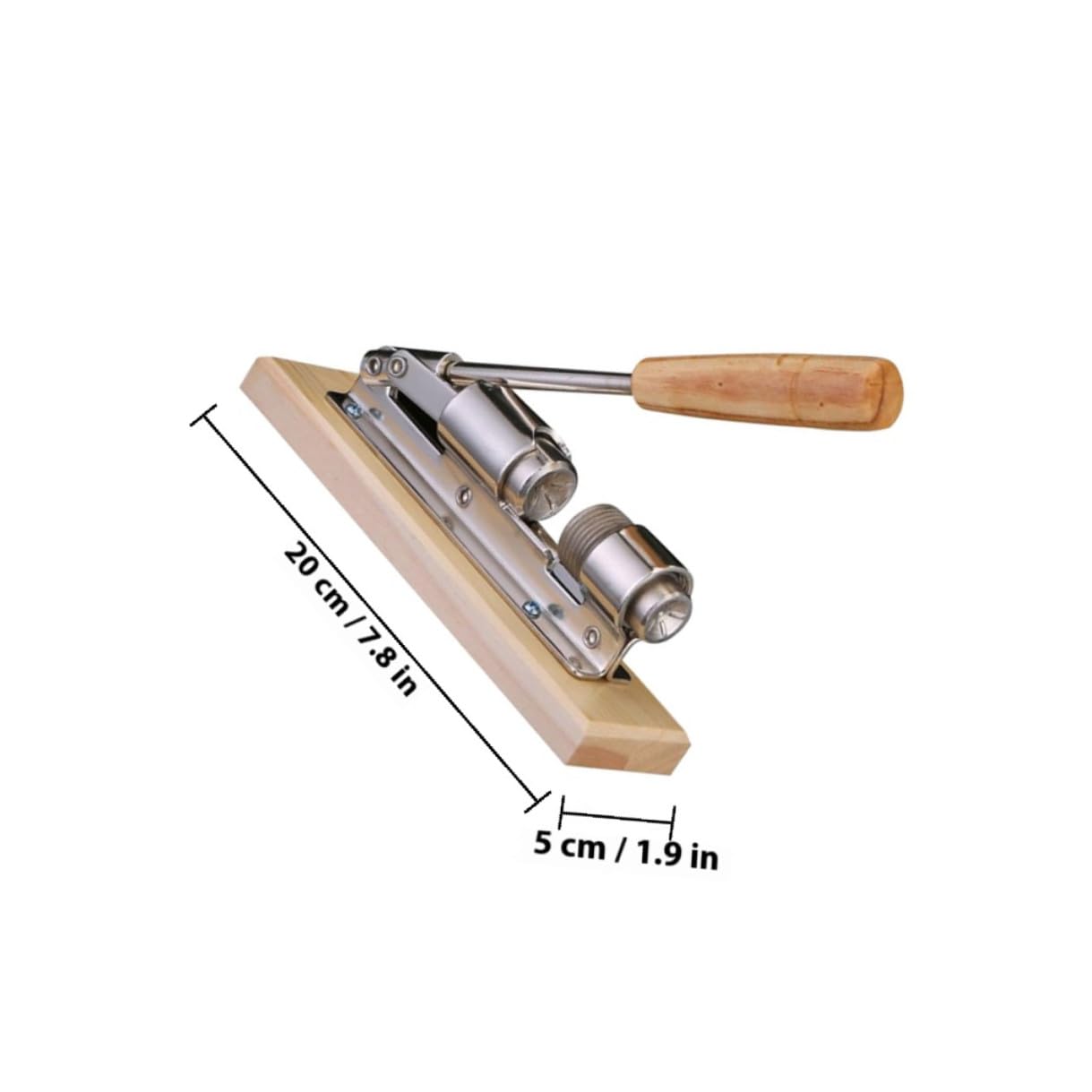 VANZACK Casse-Noix Mécanique à Manche en Bois, Pince Robuste pour Noix et Noisettes, Outil D’Ouverture Facile, Usage la Cuisine Domestique,