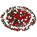 600 Pieces Christmas Pom Poms Fluffy Pom Balls Mini Craft Pompoms for Christmas DIY Party Decorations (Red, Green and White)