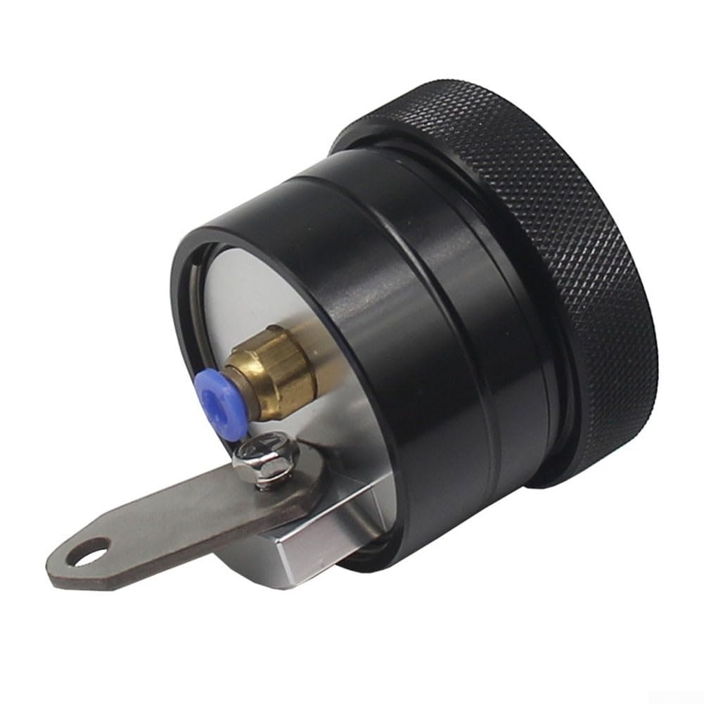 Oliatore automatico per catena per moto, sistema di lubrificazione in lega di alluminio con iniettore d'olio, kit di ricambio diretto compatibile con tutte le moto a catena (nero)