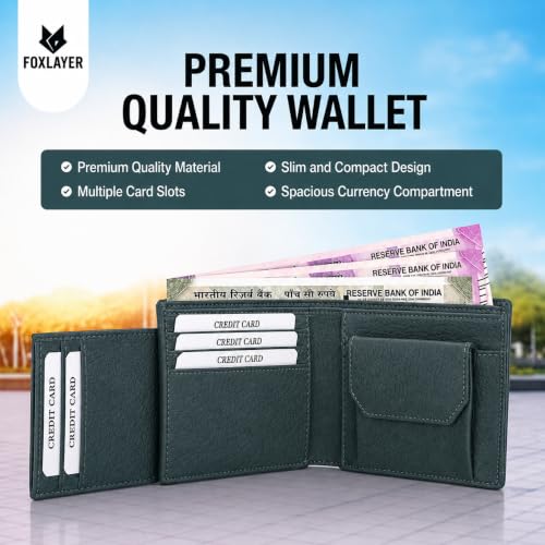 FOXLAYER Men's Slim Bifold Wallet - Image 3