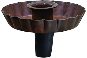 CWI Gifts Rust Wine Bottle Taper Holder (3.5 Inches)