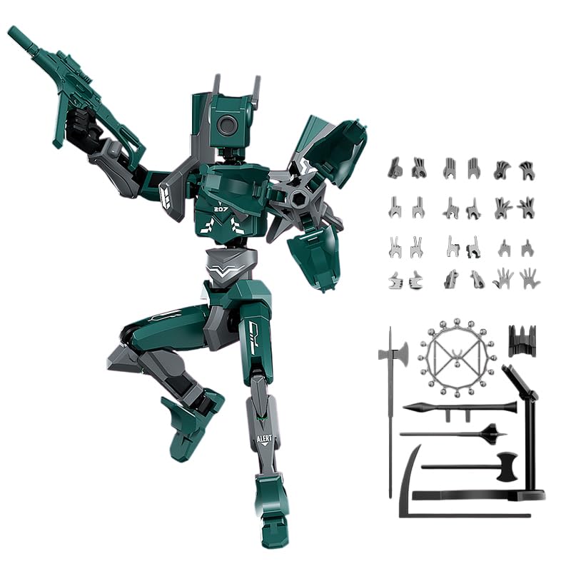 Generic Mech T13 Action Figure 3D Printed Articulated Robot Action Figure for Collectors Desktop Decorations