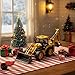 SHINESIGNAL Excavator Backhoe Toys, 1/50 Metal Die-cast Excavator Front Loader Bulldozer Construction Vehicle Model Decoration Gifts for Kids Grandkids Christmas Birthday