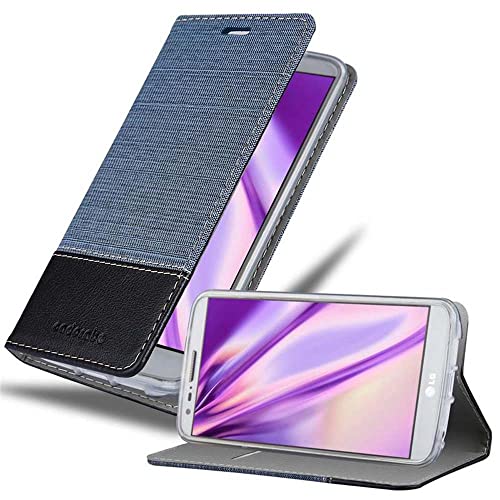 Cadorabo Funda Libro para LG G2 Mini en Azul Oscuro Negro   Cubierta Proteccíon con Cierre Magnético, Tarjetero y Función de Suporte   Etui Case Cover Carcasa