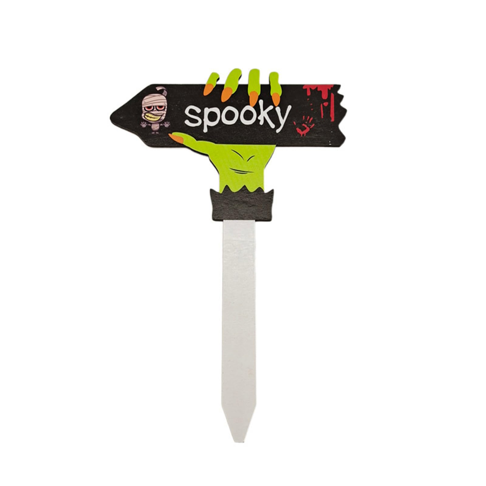 Tsophreniq Halloween Yard Sign with Wood Stake Eerie Garden Decor for Ghostly Festival Holiday Garden Yard Halloween Home
