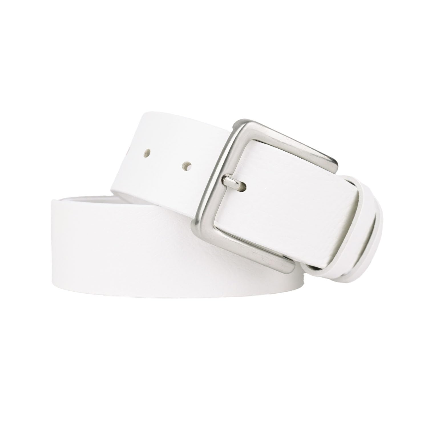 Conte Massimo Cintura Uomo in Vero Cuoio Pezzo Unico, Made in Italy, Fibbia Nickel Free, Accorciabile, Alta 4 cm Con Scatola