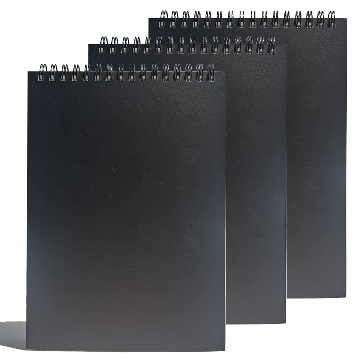 QUWASEASY Spiral Steno Pads, Lined Note Pads, 3Pack, 6” x 8”, 60 Sheets Steno Books