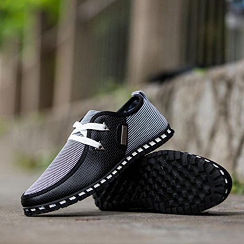 On Sales Men Office Shoes,Hemlock Men Autumn Shoes Comfortable Casual Shoes Business Flat Shoes Formal Party Shoes (US:11, Black)