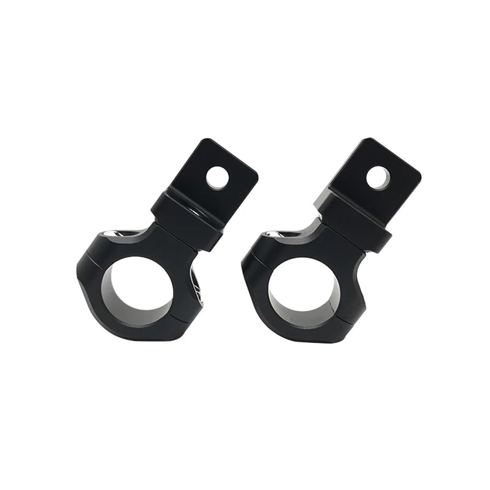 Soporte luz giratoria Soporte universal para faro delantero de 25 mm, luz antiniebla auxiliar, compatible con Honda NC750X, CRF1000L, CB650R, CBR650, CB500X(Black)