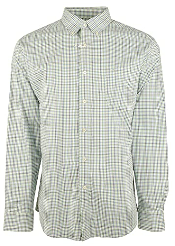 Men's Coastal Passage Tattersall Long Sleeves Shirt-T-M