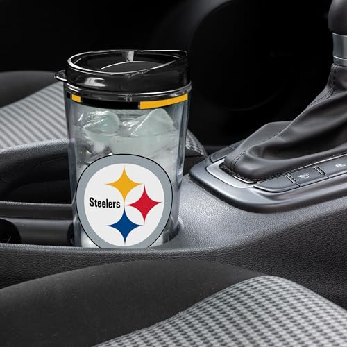 Image of Rico Industries NFL Football Double Wall Classic 16oz Or 20oz Tritan Tumbler W Lid