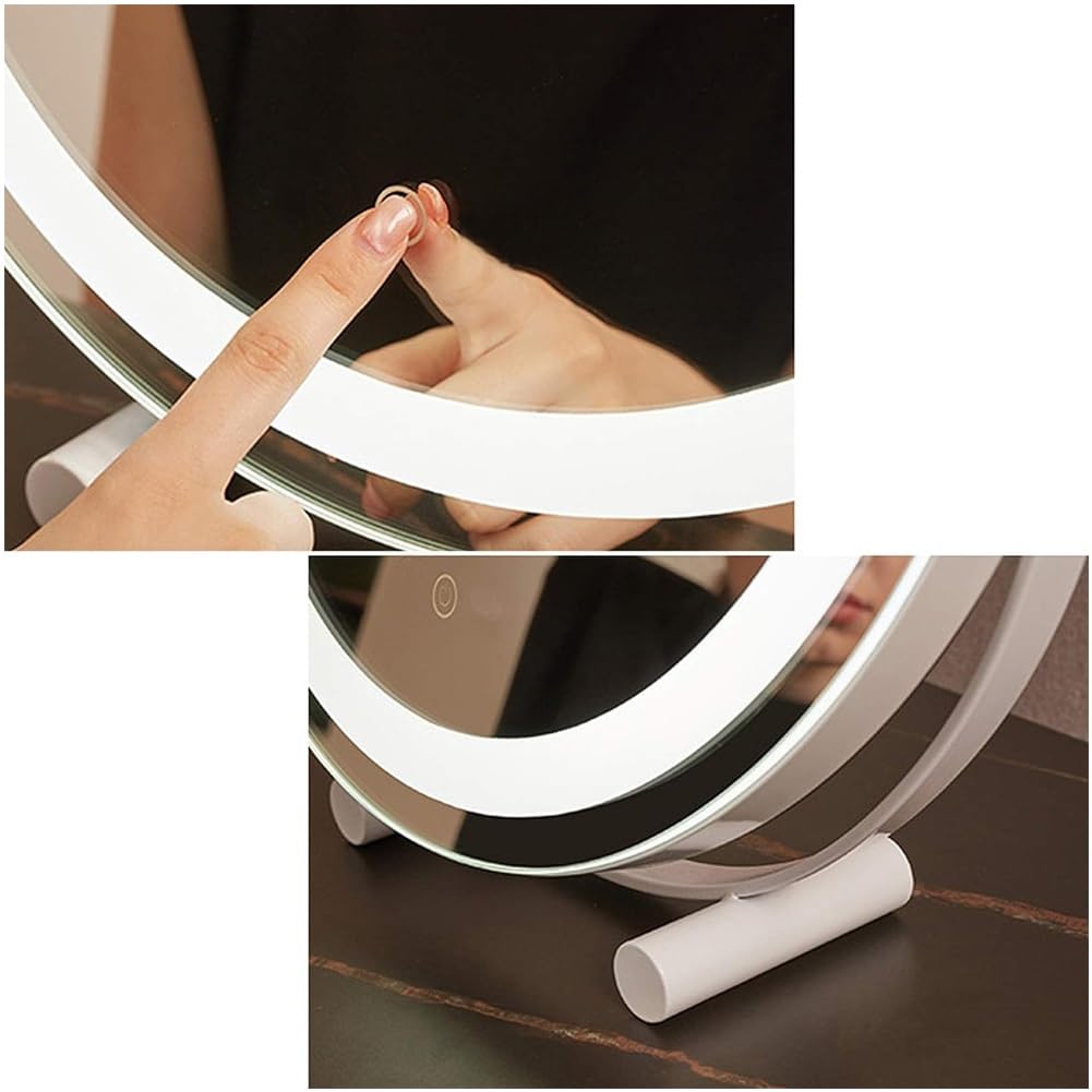 LaBlanc - Specchio da trucco a parete a LED da 8 pollici, specchio
