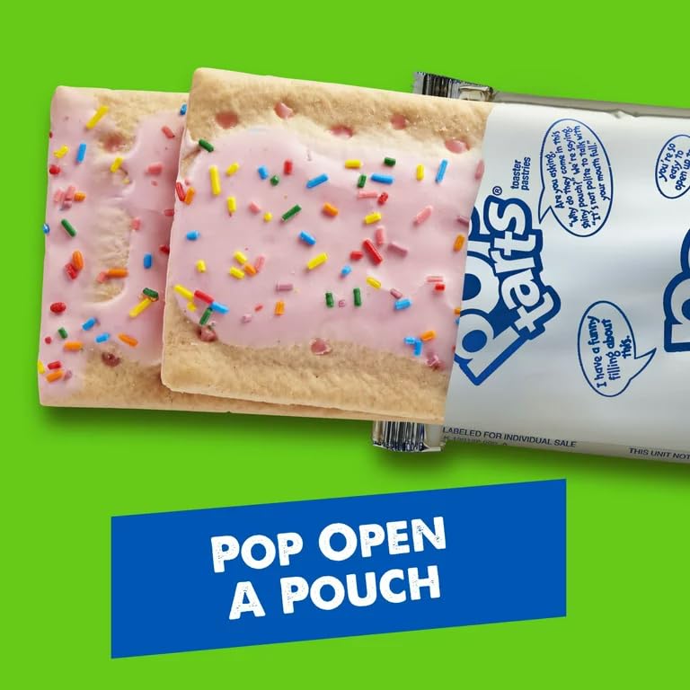 Miniatura 3 de Pop-Tarts - Paquete de aperitivos para tostadora de batidos de fresa esmerilada, paquete económico, comida de desayuno con amigos, familia, niños o