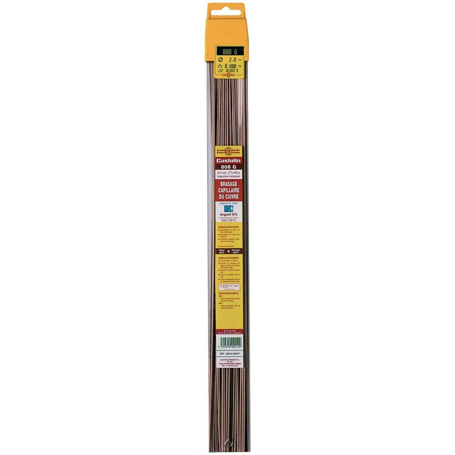 Baguette 808 G Löten des Kupfer Silber 6% D2 600 g OEM 808 g2006p