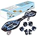 EiDevo Waveboard, Double Wheel Scooter Roulette Board avec LED Flash Wheel Wave Board Cadeau d'anniversaire Antidérapant Snake Board Convient aux Enfants et Adolescents débutants Skateboard (Bleu)
