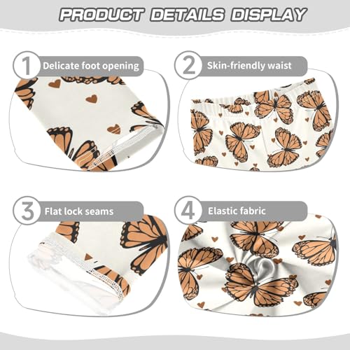 Girls Leggings Funny Colorful Butterfly Toddler Girls Clothes Leggings for Girls Toddler Girls Leggings 3-4T3