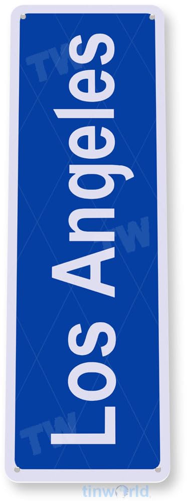 Amazon.com: Tinworld Tin Sign: Los Angeles BLVD Street Metal Sign