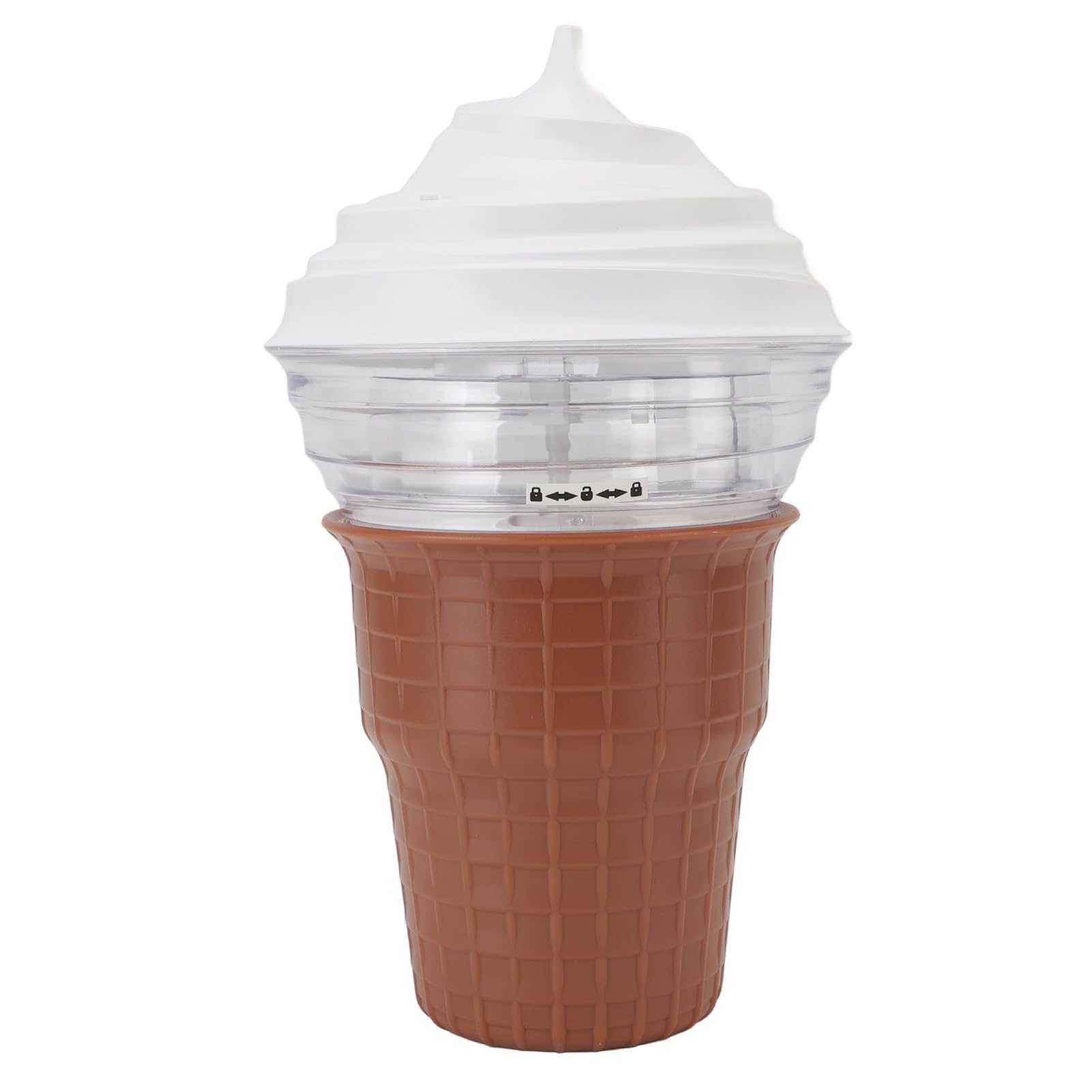 Topiky Máquina para Hacer Helados Casera para Sorbete de Yogur Helado, Máquina para Hacer Helados Eléctrica USB, para Postres ABS PP Segura para Principiantes con Libro de Recetas, Enchufe de 5 V